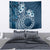 Kia Orana Cook Islands Tapestry Tiare and Stars - Navy Blue