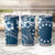 Kia Orana Cook Islands Tumbler Cup Tiare & Stars - Navy Blue