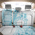 Kia Orana Cook Islands Back Car Seat Cover Tiare and Stars - Turquoise