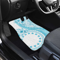 Kia Orana Cook Islands Car Mats Tiare and Stars - Turquoise LT7 - Polynesian Pride