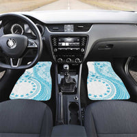 Kia Orana Cook Islands Car Mats Tiare and Stars - Turquoise LT7 Set 2pcs - Front Turquoise - Polynesian Pride