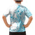 Kia Orana Cook Islands Family Matching Mermaid Dress and Hawaiian Shirt Tiare and Stars - Turquoise