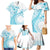 Kia Orana Cook Islands Family Matching Mermaid Dress and Hawaiian Shirt Tiare and Stars - Turquoise