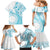 Kia Orana Cook Islands Family Matching Mermaid Dress and Hawaiian Shirt Tiare and Stars - Turquoise