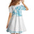Kia Orana Cook Islands Family Matching Summer Maxi Dress and Hawaiian Shirt Tiare and Stars - Turquoise