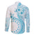Kia Orana Cook Islands Family Matching Summer Maxi Dress and Hawaiian Shirt Tiare and Stars - Turquoise