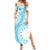 Kia Orana Cook Islands Family Matching Summer Maxi Dress and Hawaiian Shirt Tiare and Stars - Turquoise