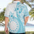 Kia Orana Cook Islands Hawaiian Shirt Tiare and Stars - Turquoise