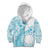 Kia Orana Cook Islands Kid Hoodie Tiare and Stars - Turquoise