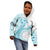 Kia Orana Cook Islands Kid Hoodie Tiare and Stars - Turquoise