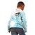 Kia Orana Cook Islands Kid Hoodie Tiare and Stars - Turquoise