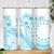 Kia Orana Cook Islands Skinny Tumbler Tiare & Stars - Turquoise