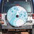 Kia Orana Cook Islands Spare Tire Cover Tiare and Stars - Turquoise