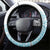 Kia Orana Cook Islands Steering Wheel Cover Tiare and Stars - Turquoise