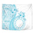 Kia Orana Cook Islands Tapestry Tiare and Stars - Turquoise