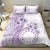 Kia Orana Cook Islands Bedding Set Tiare and Stars - Lavender