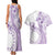 Kia Orana Cook Islands Couples Matching Tank Maxi Dress and Hawaiian Shirt Tiare and Stars - Lavender