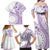 Kia Orana Cook Islands Family Matching Off Shoulder Maxi Dress and Hawaiian Shirt Tiare and Stars - Lavender