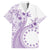 Kia Orana Cook Islands Family Matching Off Shoulder Maxi Dress and Hawaiian Shirt Tiare and Stars - Lavender