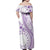 Kia Orana Cook Islands Family Matching Off Shoulder Maxi Dress and Hawaiian Shirt Tiare and Stars - Lavender