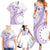 Kia Orana Cook Islands Family Matching Summer Maxi Dress and Hawaiian Shirt Tiare and Stars - Lavender