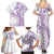 Kia Orana Cook Islands Family Matching Summer Maxi Dress and Hawaiian Shirt Tiare and Stars - Lavender