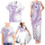 Kia Orana Cook Islands Family Matching Tank Maxi Dress and Hawaiian Shirt Tiare and Stars - Lavender