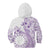 Kia Orana Cook Islands Kid Hoodie Tiare and Stars - Lavender