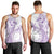 Kia Orana Cook Islands Men Tank Top Tiare and Stars - Lavender