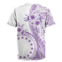 Kia Orana Cook Islands Rugby Jersey Tiare and Stars - Lavender LT7 - Polynesian Pride