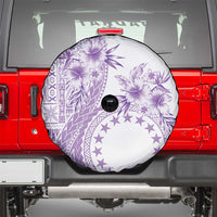 Kia Orana Cook Islands Spare Tire Cover Tiare and Stars - Lavender LT7 - Polynesian Pride