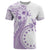 Kia Orana Cook Islands T Shirt Tiare and Stars - Lavender