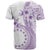 Kia Orana Cook Islands T Shirt Tiare and Stars - Lavender