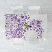 Kia Orana Cook Islands Tablecloth Tiare and Stars - Lavender LT7 Lavender - Polynesian Pride
