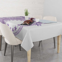 Kia Orana Cook Islands Tablecloth Tiare and Stars - Lavender LT7 - Polynesian Pride