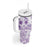 Kia Orana Cook Islands Tumbler With Handle Tiare & Stars - Lavender