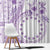 Kia Orana Cook Islands Window Curtain Tiare and Stars - Lavender