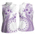 Kia Orana Cook Islands Women Sleeveless Polo Shirt Tiare and Stars - Lavender