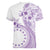 Kia Orana Cook Islands Women V-Neck T-Shirt Tiare and Stars - Lavender