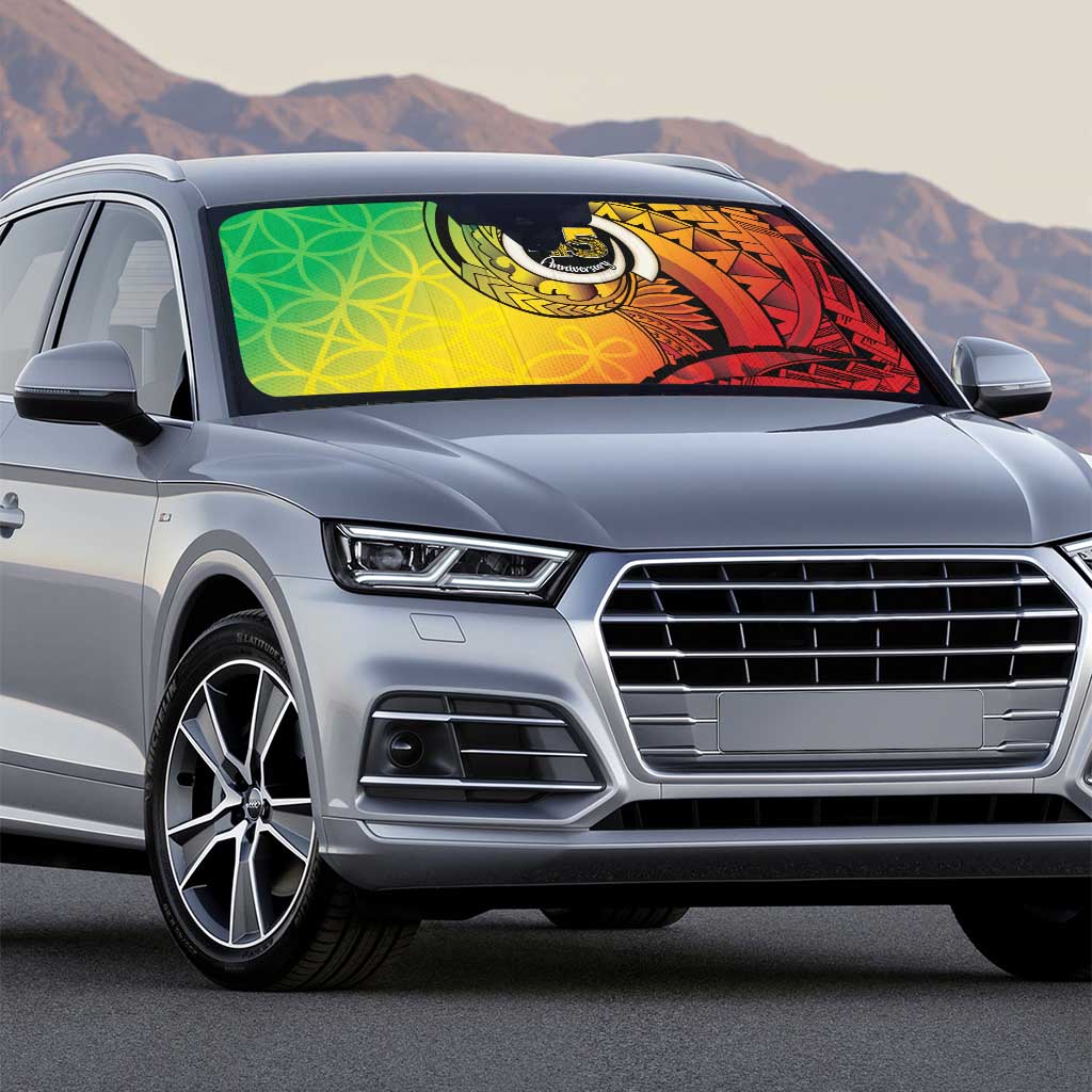 Vanuatu 45th Independence Anniversary Auto Sun Shade Ni-Van Sandroing LT7 - Polynesian Pride