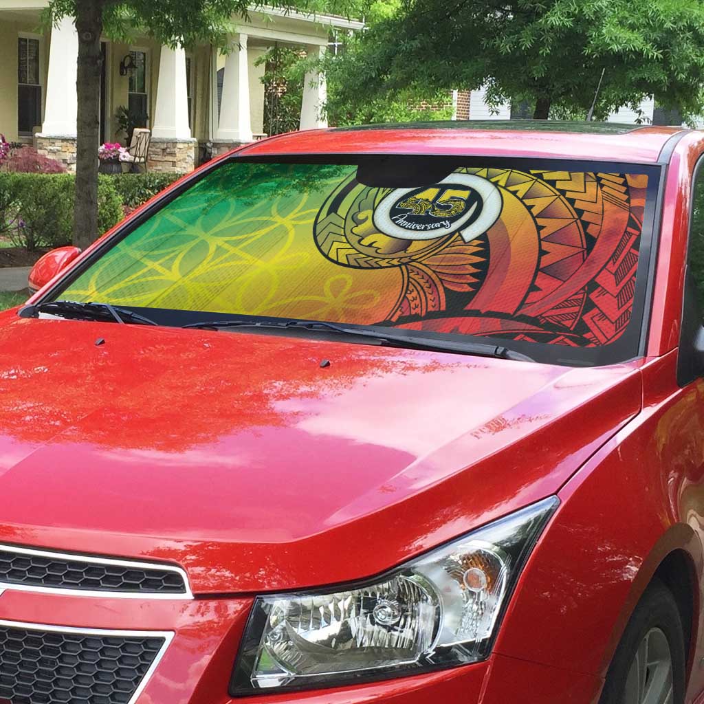 Vanuatu 45th Independence Anniversary Auto Sun Shade Ni-Van Sandroing LT7 - Polynesian Pride