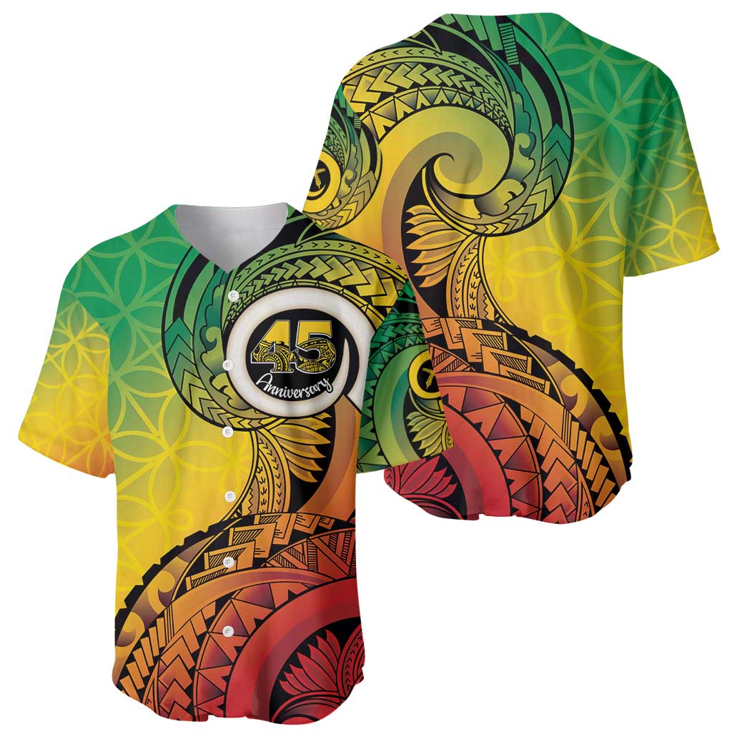 Vanuatu 45th Independence Anniversary Baseball Jersey Ni-Van Sandroing - Polynesian Pride