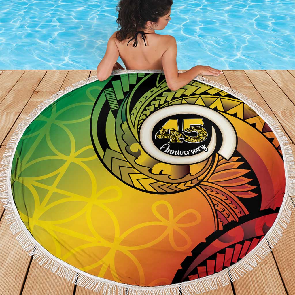Vanuatu 45th Independence Anniversary Beach Blanket Ni-Van Sandroing LT7 - Polynesian Pride