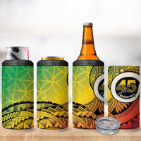 Vanuatu 45th Independence Anniversary 4 in 1 Can Cooler Tumbler Ni-Van Sandroing LT7 - Polynesian Pride