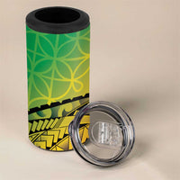 Vanuatu 45th Independence Anniversary 4 in 1 Can Cooler Tumbler Ni-Van Sandroing LT7 - Polynesian Pride