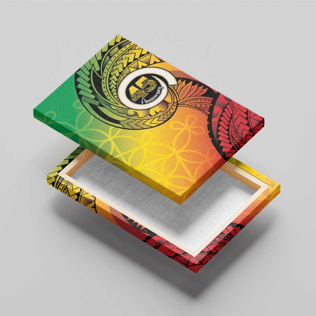Vanuatu 45th Independence Anniversary Canvas Wall Art Ni-Van Sandroing LT7 - Polynesian Pride