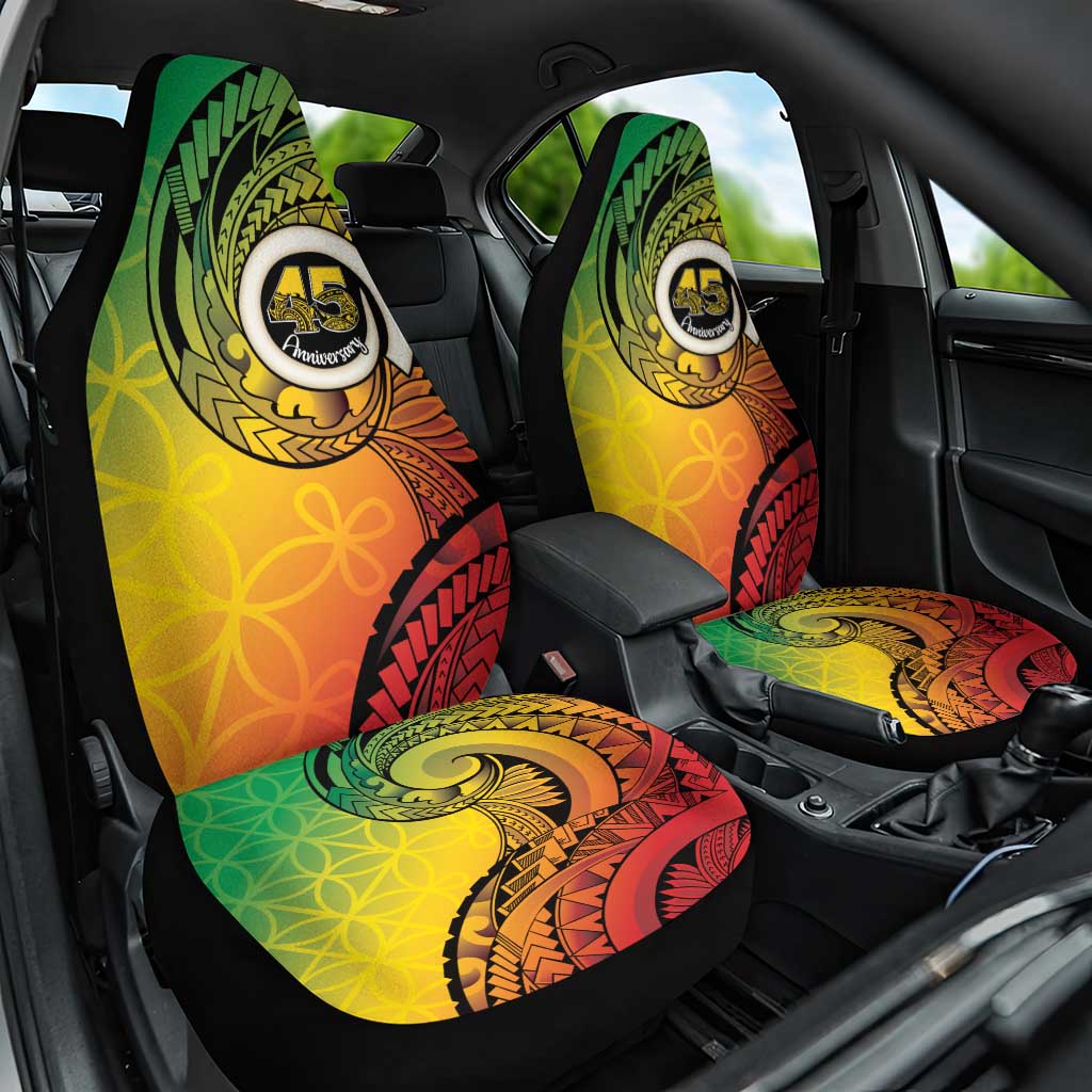 Vanuatu 45th Independence Anniversary Car Seat Cover Ni-Van Sandroing - Polynesian Pride