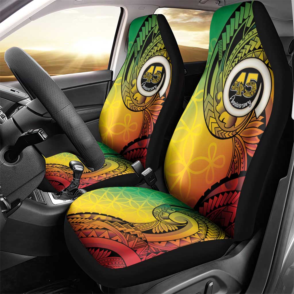 Vanuatu 45th Independence Anniversary Car Seat Cover Ni-Van Sandroing - Polynesian Pride