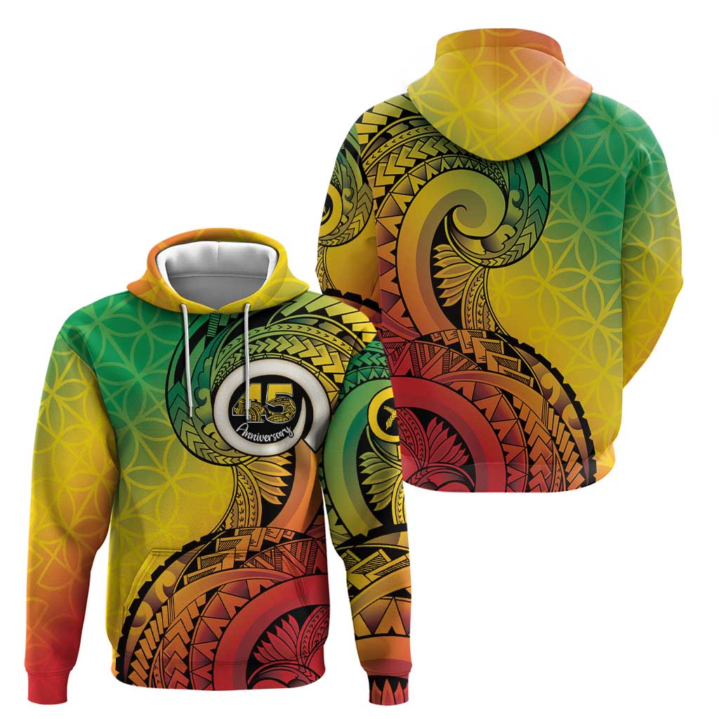 Vanuatu 45th Independence Anniversary Hoodie Ni-Van Sandroing - Polynesian Pride