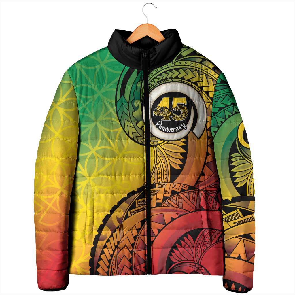 Vanuatu 45th Independence Anniversary Padded Jacket Ni-Van Sandroing LT7 - Polynesian Pride